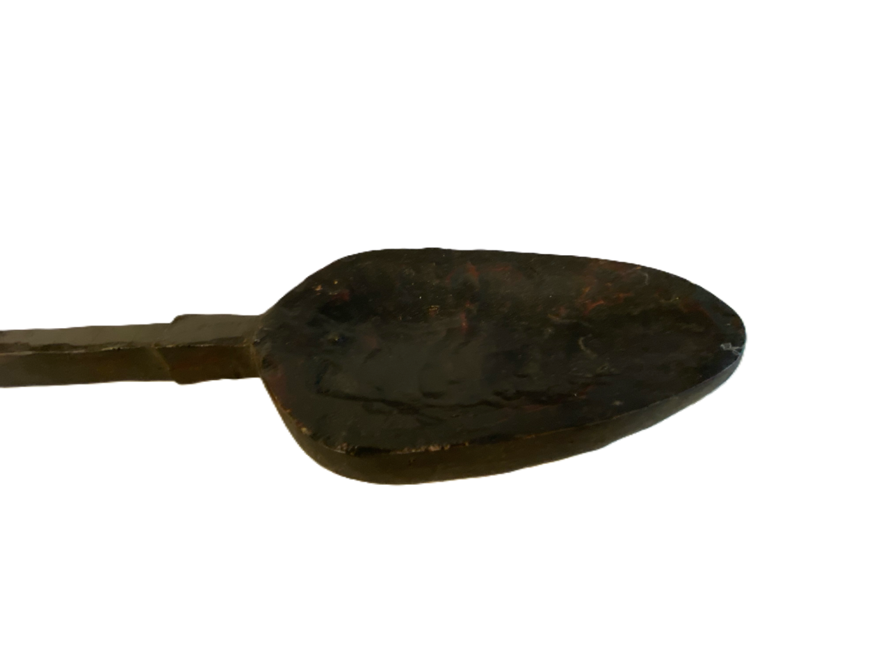 Wooden Spoon on Black Background