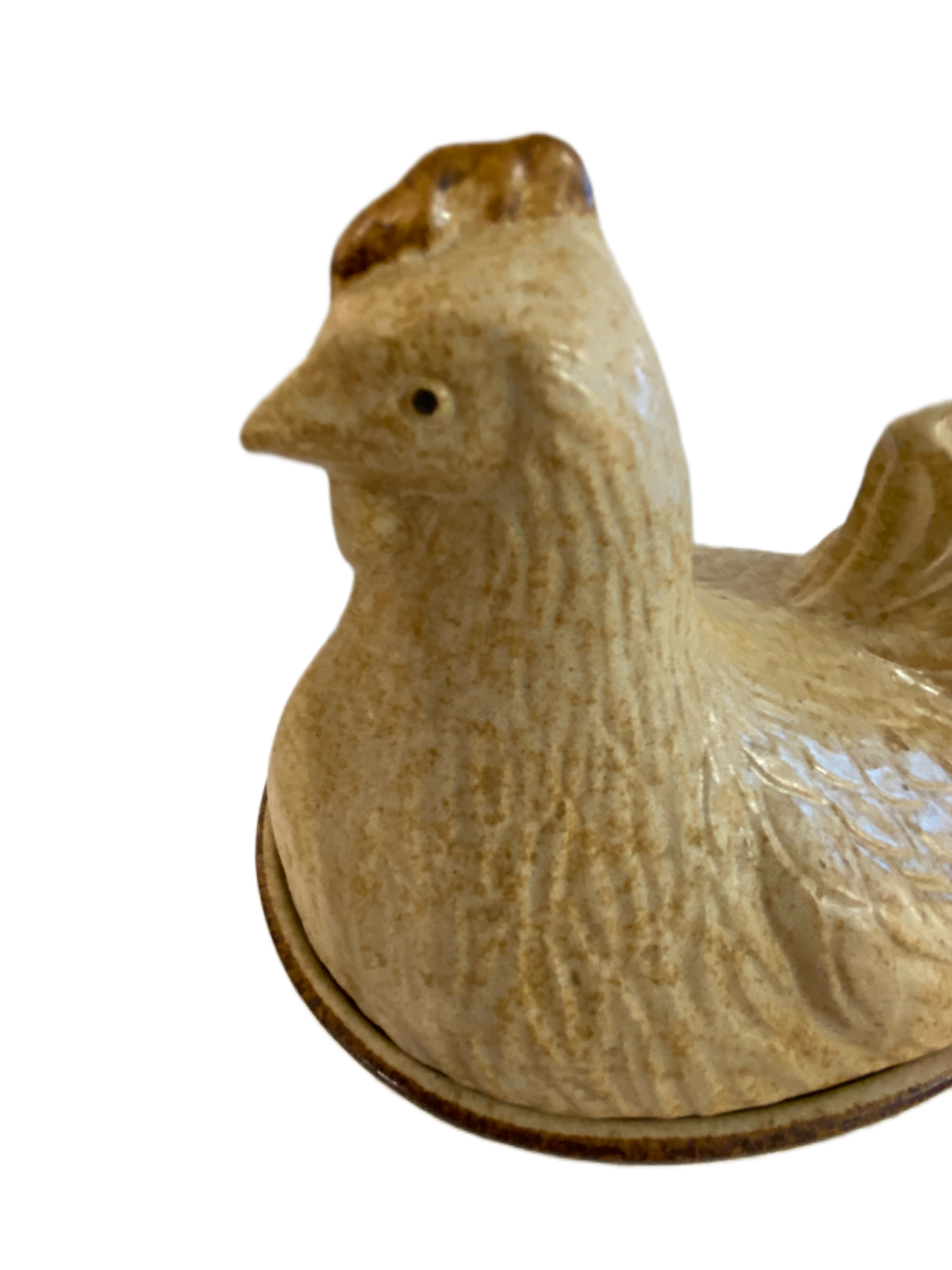 Ceramic Chicken on a Plate