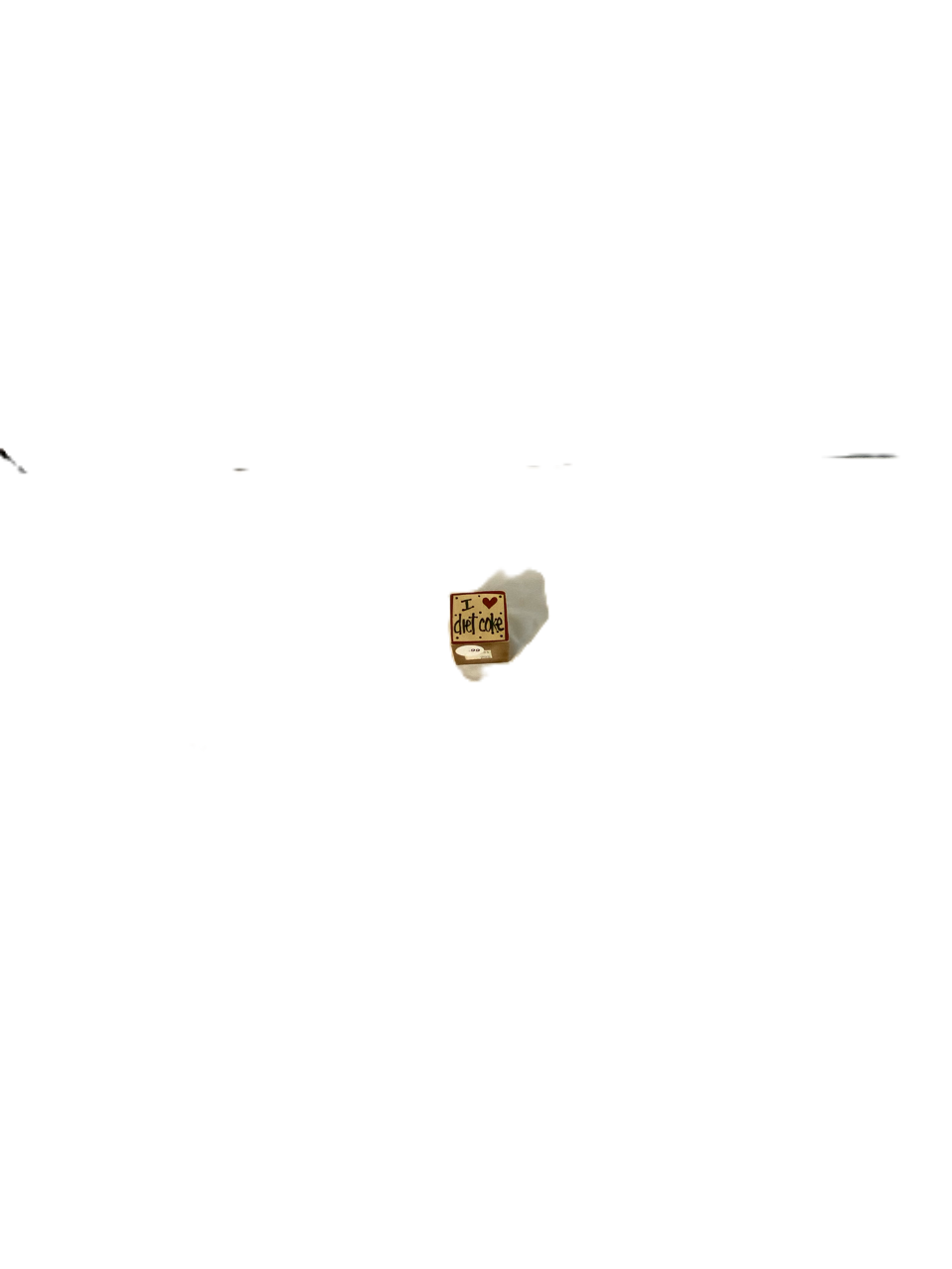 Brown Box with White Text